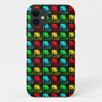Pop Art Giant Pandas Red Blue Green Y
