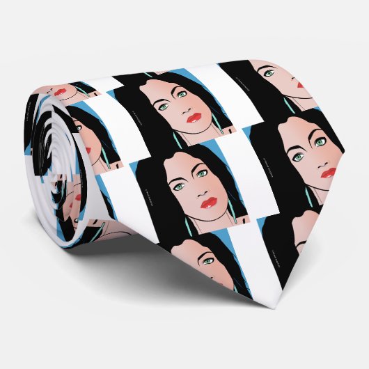 Pop Art Girl - Barbara Krawatte (Gerollt)