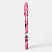 Pop Art Girl Case rosa Gehäuse Design iPhone Hülle (Linke Seite)