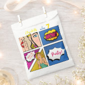 Pop Art Girl Comic Geburtstag Geschenktütchen (Ausgeschnitten)