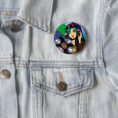 Pop Art Girl mit Aufnahme Button (Beispiel)
