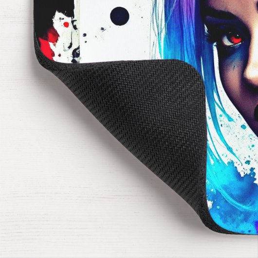 Pop Art Girl Mousepad (Ecke)