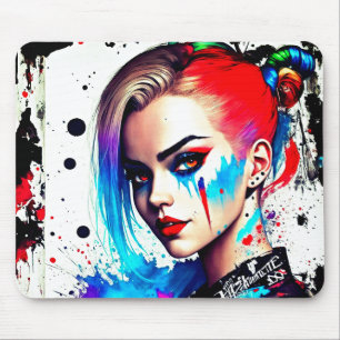 Pop Art Girl Mousepad