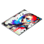 Pop Art Girl Notizblock (Linke Seite)