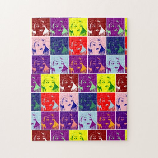Pop Art Girl Puzzle (Vertikal)