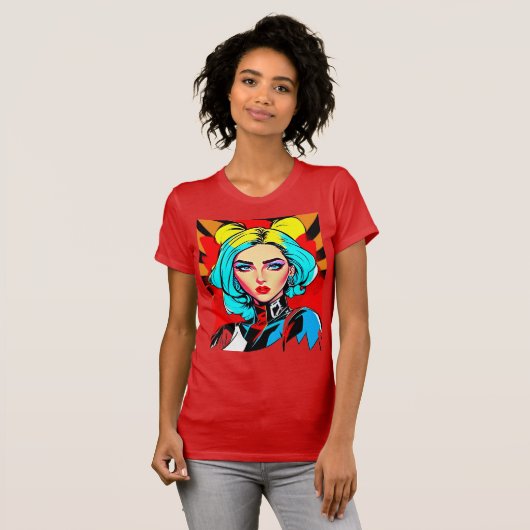 Pop Art Girl T-Shirt (Vorne ganz)