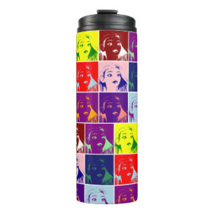 Pop Art Girl Thermosbecher