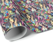 Pop Art Giro del Malcantone Personalisiert Geschenkpapier (Rolleneckpunkt)