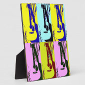 Pop Art Gitarre Fotoplatte (Seite)