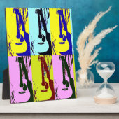 Pop Art Gitarre Fotoplatte (Seite)