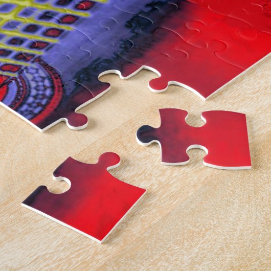 Pop Art Gitarre Malerei Illustration Puzzle (Seite)