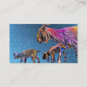 Pop Art Goats Visitenkarte (Rückseite)