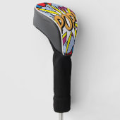 Pop Art Golf Head Cover Headcover (angewinkelt)