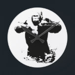 Pop Art Gorilla Beatmung Brust Akrylic Wand-Uhr Runde Wanduhr<br><div class="desc">Pop Art Style Modern Animal Computer Images - Stilvolle Software Art</div>