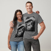 Pop Art Gorilla Dark Gray T-Shirt (Unisex)