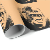 Pop Art Gorilla Geschenkpapier (Rolleneckpunkt)