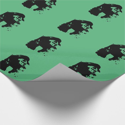Pop Art Gorilla Geschenkpapier (Ecke)