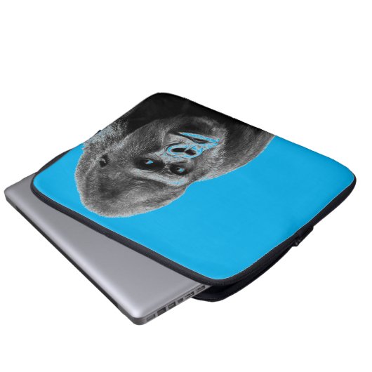 Pop Art Gorilla Laptopschutzhülle (Vorne Knopf)