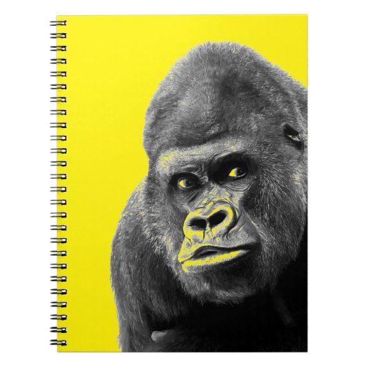 Pop Art Gorilla Notizblock (Vorderseite)