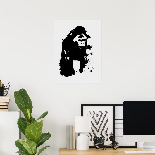 Pop Art Gorilla Poster (Heimbüro)