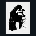 Pop Art Gorilla Poster<br><div class="desc">Digital Computer Animal Art - Uni Pop Kunst - Wilde Tiercomputer Bilder</div>