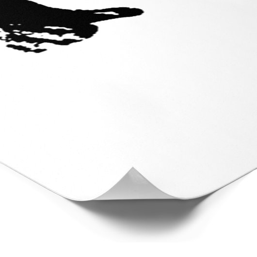 Pop Art Gorilla Poster (Ecke)