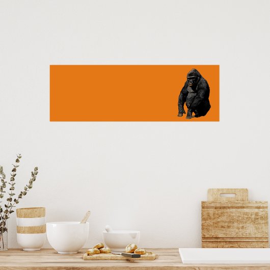 Pop Art Gorilla Poster (Küche)