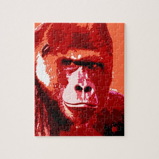 Pop Art Gorilla Puzzle (Vertikal)
