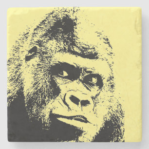 Pop Art Gorilla Steinuntersetzer