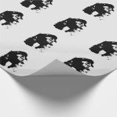Pop Art Gorilla Weihnachtswrapping Paper Geschenkpapier (Ecke)