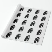 Pop Art Gorilla Weihnachtswrapping Paper Geschenkpapier (Ungerollt)