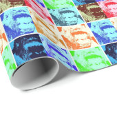 Pop Art Gorilla Weihnachtswrapping Paper Geschenkpapier (Rolleneckpunkt)