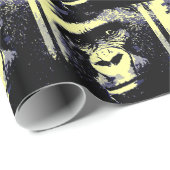 Pop Art Gorilla Weihnachtswrapping Paper Geschenkpapier (Rolleneckpunkt)