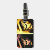 Pop Art Gorillas Gepäckanhänger (Vorderseite vertikal)