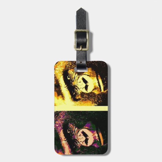 Pop Art Gorillas Gepäckanhänger (Vorderseite vertikal)