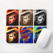 Pop Art Gorillas Mousepad (Mit Mouse)