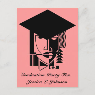 Pop Art Graduation Party Einladungen Grad Abstrakt