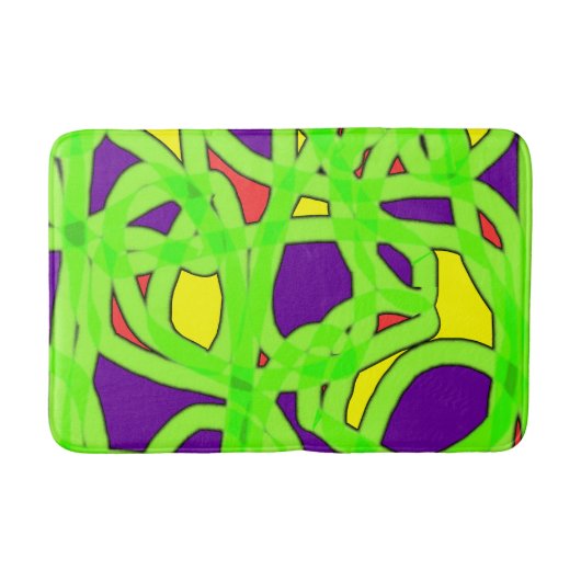 Pop Art Graffiti Badematte (Vorderseite)