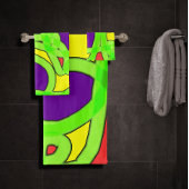 Pop Art Graffiti Badhandtuch Set