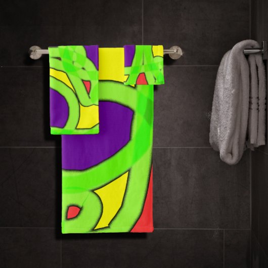 Pop Art Graffiti Badhandtuch Set