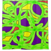 Pop Art Graffiti Duschvorhang (Vorderseite)