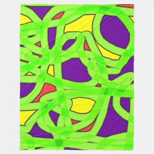 Pop Art Graffiti Fleecedecke (Vorderseite)