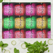 Pop Art Graffiti Liebe Handtuch (Gefaltet)
