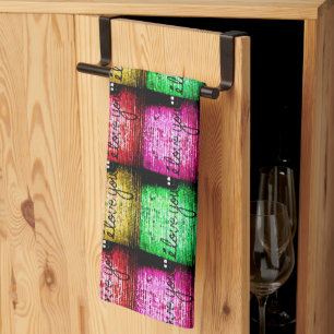 Pop Art Graffiti Liebe Handtuch