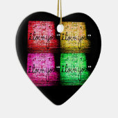 Pop Art Graffiti Liebe Keramik Ornament (Rechts)