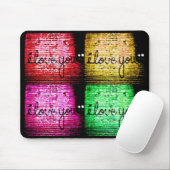 Pop Art Graffiti Liebe Mousepad (Mit Mouse)