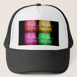 Pop Art Graffiti Liebe Truckerkappe