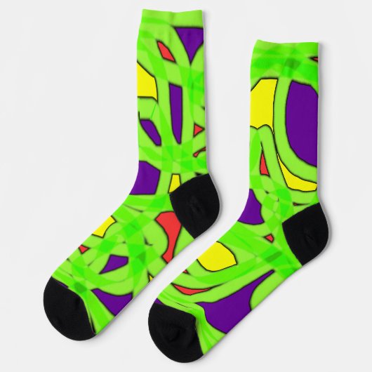 Pop Art Graffiti Socken (Linkes Detail)