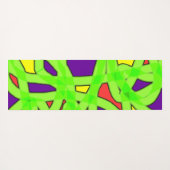 Pop Art Graffiti Yogamatte (Rückseite (Horizontal))