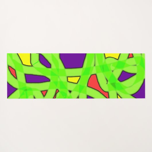 Pop Art Graffiti Yogamatte (Rückseite (Horizontal))